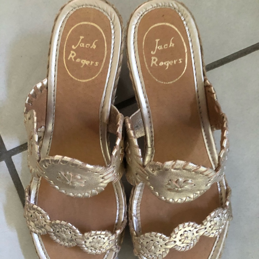 Size 9 Jack Rogers  Gold sandal